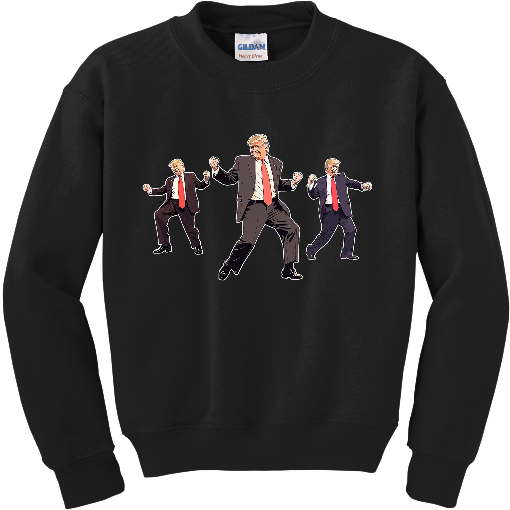 Funny Trump Dancing Dance Moves Rally Maga Kids Sweatshirt