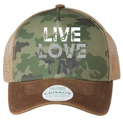 Funny Tap Dancing Design Live Love Tap Dance Legacy Tie Dye Trucker Hat