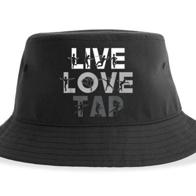 Funny Tap Dancing Design Live Love Tap Dance Sustainable Bucket Hat