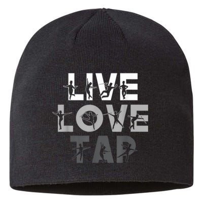 Funny Tap Dancing Design Live Love Tap Dance Sustainable Beanie