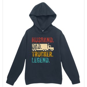 Funny Truck Driver Trucking Men Husband Dad Trucker Legend Urban Pullover Hoodie