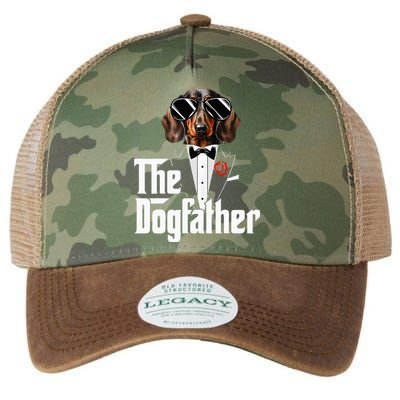 Funny The Dachshund Dog Father Dad Weiner Dog Christmas Legacy Tie Dye Trucker Hat