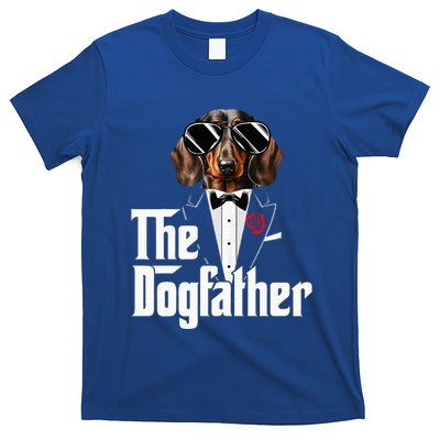 Funny The Dachshund Dog Father Dad Weiner Dog Christmas T-Shirt