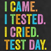 Funny Test Day 2025 Teens Last Day Of School Garment-Dyed Fleece Hoodie