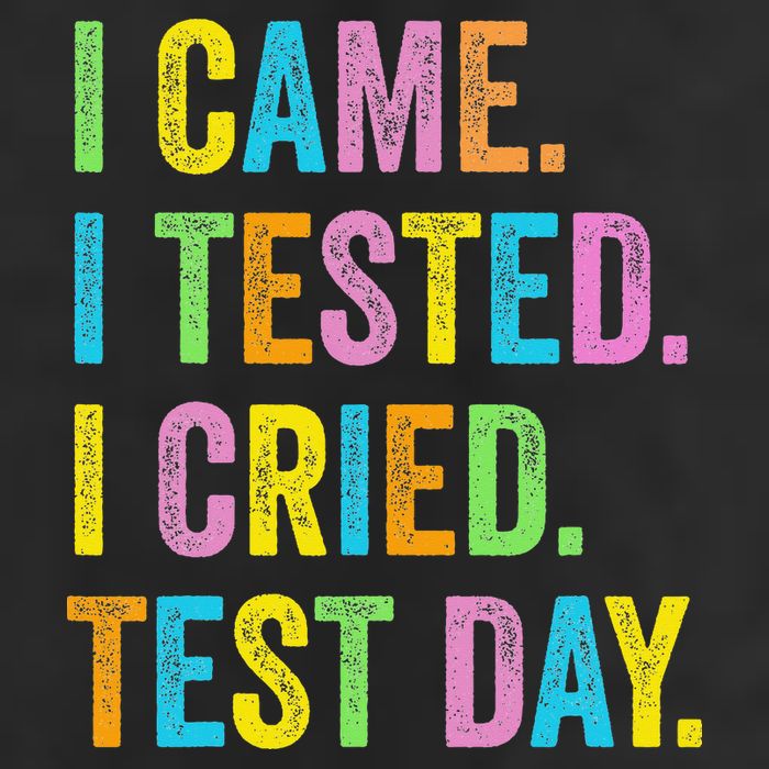 Funny Test Day 2025 Teens Last Day Of School Garment-Dyed Fleece Hoodie
