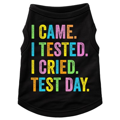 Funny Test Day 2025 Teens Last Day Of School Doggie Tank