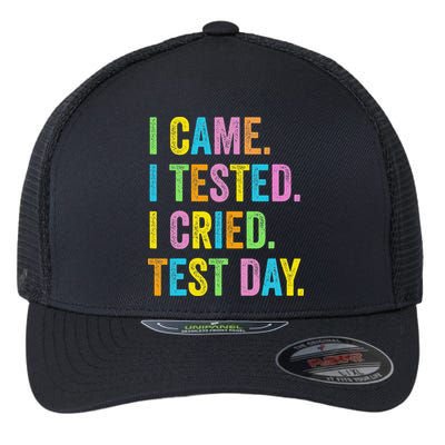 Funny Test Day 2025 Teens Last Day Of School Flexfit Unipanel Trucker Cap