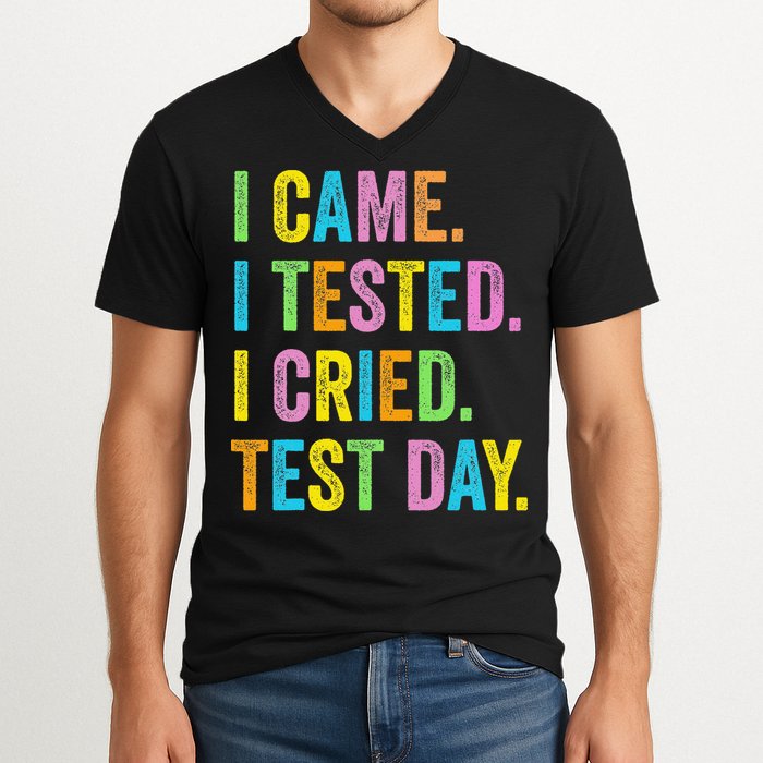 Funny Test Day 2025 Teens Last Day Of School V-Neck T-Shirt