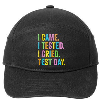 Funny Test Day 2025 Teens Last Day Of School 7-Panel Snapback Hat