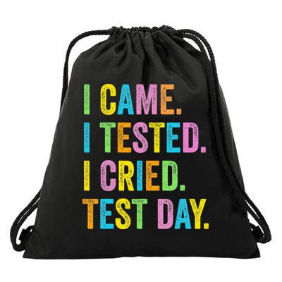 Funny Test Day 2025 Teens Last Day Of School Drawstring Bag