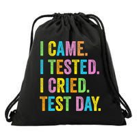 Funny Test Day 2025 Teens Last Day Of School Drawstring Bag