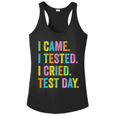 Funny Test Day 2025 Teens Last Day Of School Ladies PosiCharge Competitor Racerback Tank