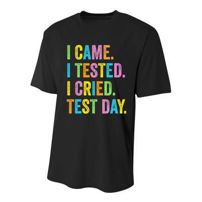 Funny Test Day 2025 Teens Last Day Of School Youth Performance Sprint T-Shirt