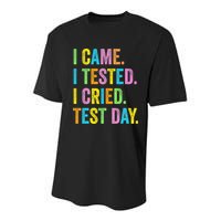 Funny Test Day 2025 Teens Last Day Of School Youth Performance Sprint T-Shirt