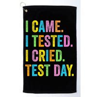 Funny Test Day 2025 Teens Last Day Of School Golf Towel
