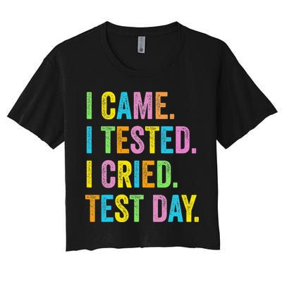 Funny Test Day 2025 Teens Last Day Of School Crop Top
