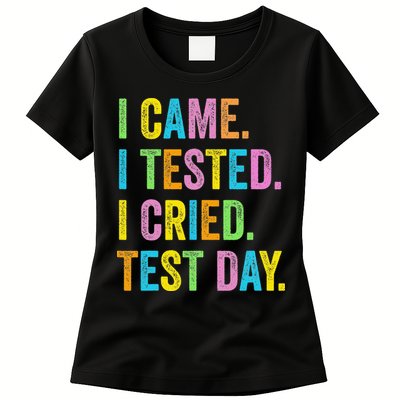 Funny Test Day 2025 Teens Last Day Of School Womens T-Shirt