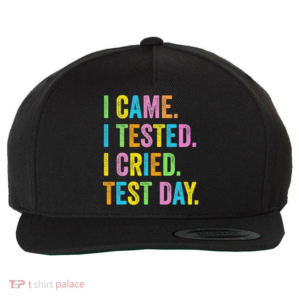 Funny Test Day 2025 Teens Last Day Of School Wool Snapback Cap