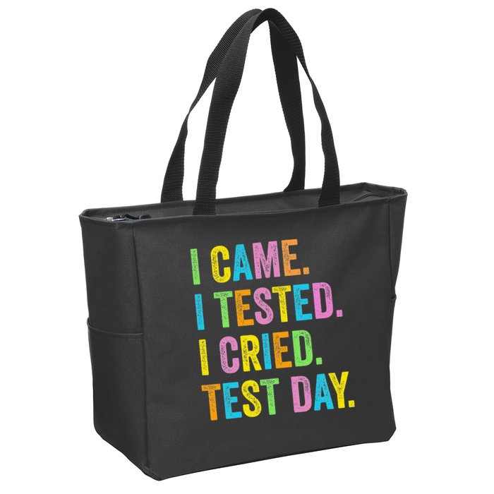 Funny Test Day 2025 Teens Last Day Of School Zip Tote Bag