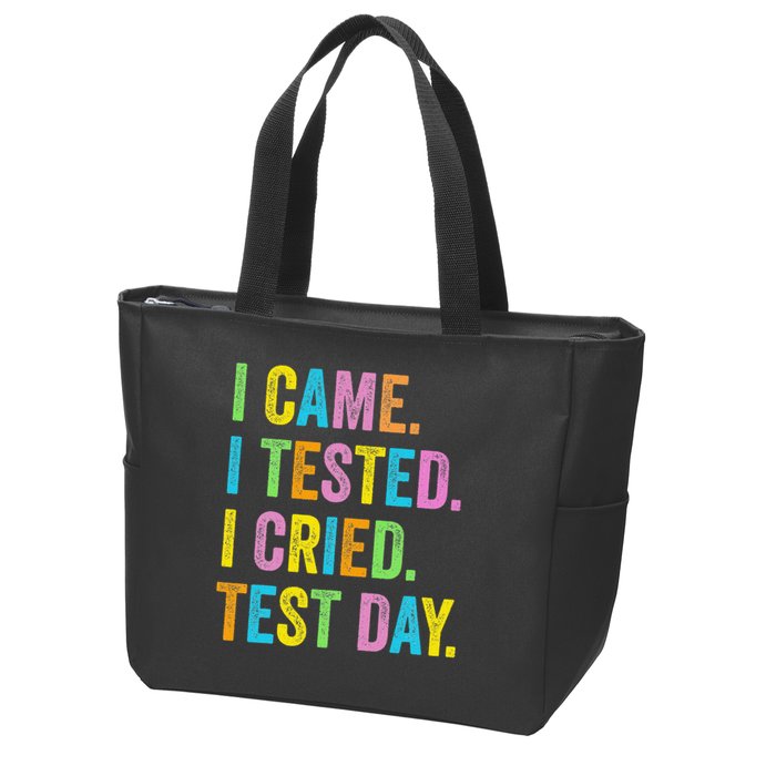 Funny Test Day 2025 Teens Last Day Of School Zip Tote Bag