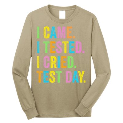 Funny Test Day 2025 Teens Last Day Of School Long Sleeve Shirt