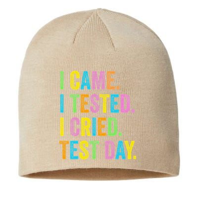 Funny Test Day 2025 Teens Last Day Of School Sustainable Beanie