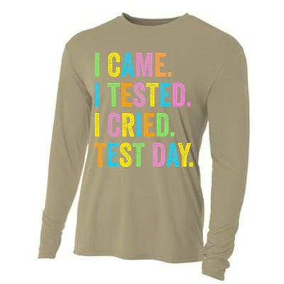 Funny Test Day 2025 Teens Last Day Of School Cooling Performance Long Sleeve Crew