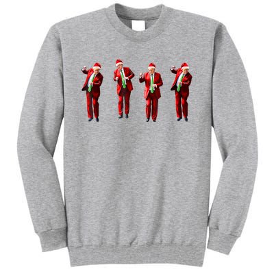 Funny Trump Dance Santa Claus Christmas Xmas Pajamas Tall Sweatshirt