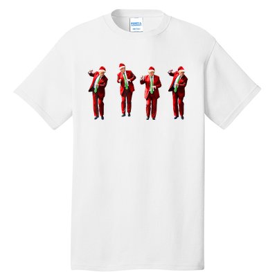 Funny Trump Dance Santa Claus Christmas Xmas Pajamas Tall T-Shirt