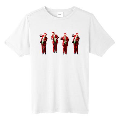 Funny Trump Dance Santa Claus Christmas Xmas Pajamas Tall Fusion ChromaSoft Performance T-Shirt