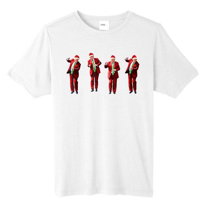 Funny Trump Dance Santa Claus Christmas Xmas Pajamas Tall Fusion ChromaSoft Performance T-Shirt