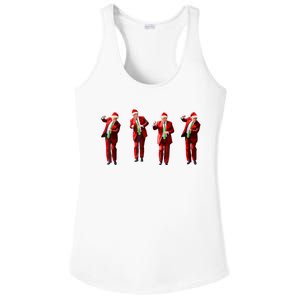 Funny Trump Dance Santa Claus Christmas Xmas Pajamas Ladies PosiCharge Competitor Racerback Tank