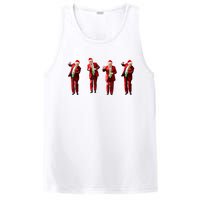 Funny Trump Dance Santa Claus Christmas Xmas Pajamas PosiCharge Competitor Tank