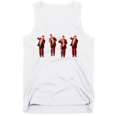 Funny Trump Dance Santa Claus Christmas Xmas Pajamas Tank Top