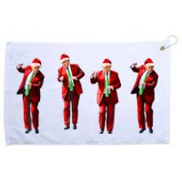 Funny Trump Dance Santa Claus Christmas Xmas Pajamas Grommeted Golf Towel