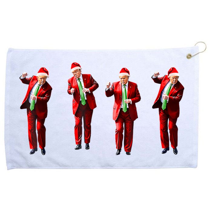 Funny Trump Dance Santa Claus Christmas Xmas Pajamas Grommeted Golf Towel