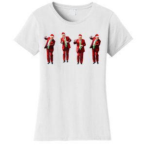 Funny Trump Dance Santa Claus Christmas Xmas Pajamas Women's T-Shirt