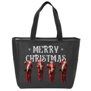 Funny Trump Dance Santa Claus Christmas Xmas Pajamas Holiday Zip Tote Bag