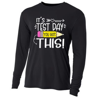 Funny Testing Day ItS Test Day You Got This Teacher Student Cooling Performance Long Sleeve Crew