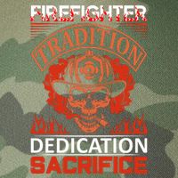 Firefighter Tradition Dedication Sacirfice Legacy Tie Dye Trucker Hat