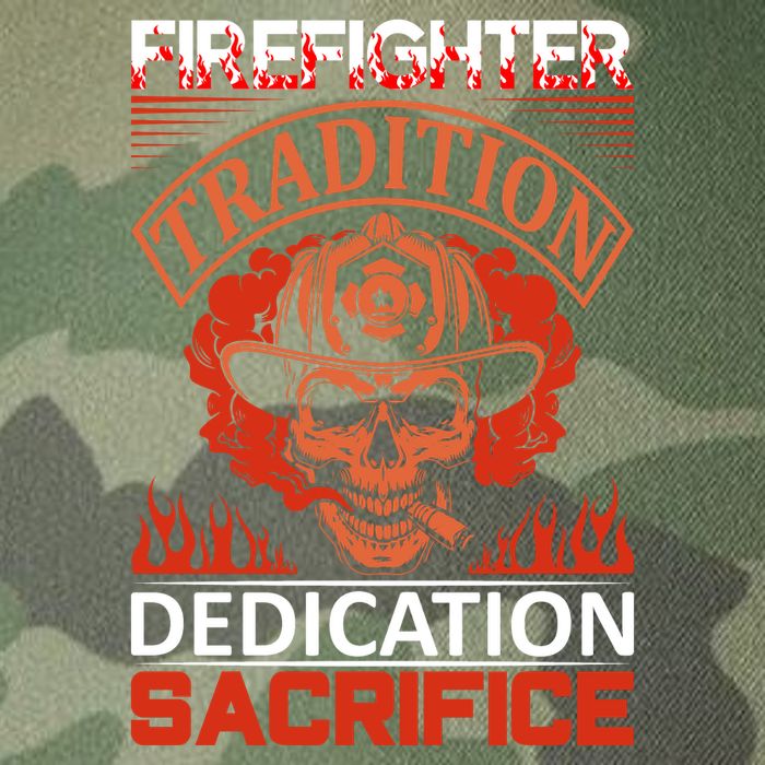 Firefighter Tradition Dedication Sacirfice Legacy Tie Dye Trucker Hat