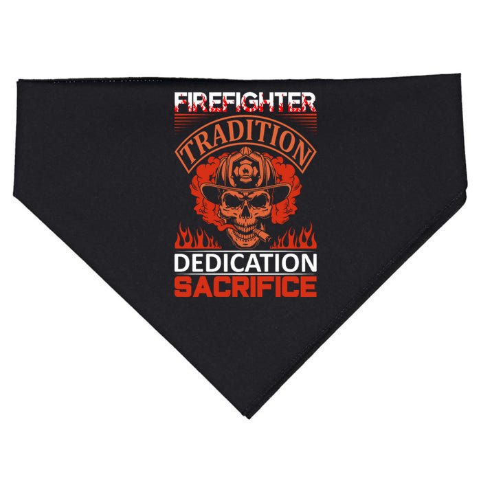 Firefighter Tradition Dedication Sacirfice USA-Made Doggie Bandana