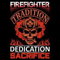 Firefighter Tradition Dedication Sacirfice Drawstring Bag