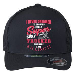 Funny Truck Driver Gift Semi Big Rig Trucking Trailer Truck Gift Flexfit Unipanel Trucker Cap