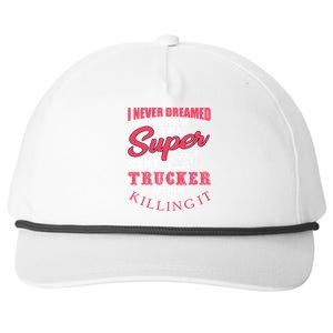 Funny Truck Driver Gift Semi Big Rig Trucking Trailer Truck Gift Snapback Five-Panel Rope Hat