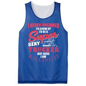 Funny Truck Driver Gift Semi Big Rig Trucking Trailer Truck Gift Mesh Reversible Basketball Jersey Tank