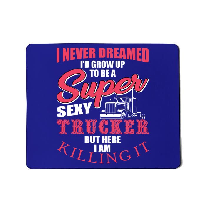 Funny Truck Driver Gift Semi Big Rig Trucking Trailer Truck Gift Mousepad