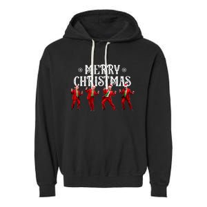 Funny Trump Dance Santa Claus Christmas Xmas Pajamas Holiday Garment-Dyed Fleece Hoodie