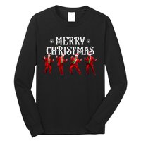 Funny Trump Dance Santa Claus Christmas Xmas Pajamas Holiday Long Sleeve Shirt