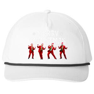 Funny Trump Dance Santa Claus Christmas Xmas Pajamas Holiday Snapback Five-Panel Rope Hat